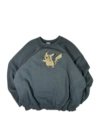 Pikachu Grey Crewneck - XL/2XL