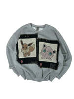 Double Pull Grey Crewneck - L