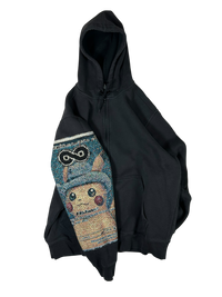 Evolved Pikachu Black Zip Up - L