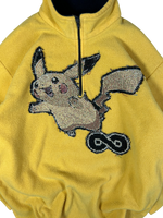 Evolved Pikachu Yellow Fleece - L