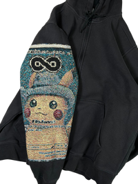 Evolved Pikachu Black Zip Up - L